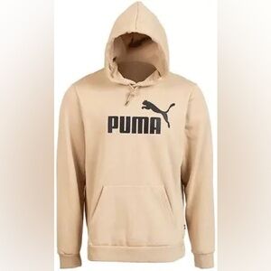 PUMA Beige Fleece Hoodie for Men